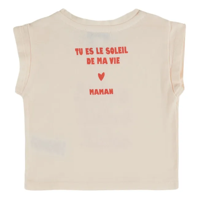 Soleil organic cotton T-shirt | Cream