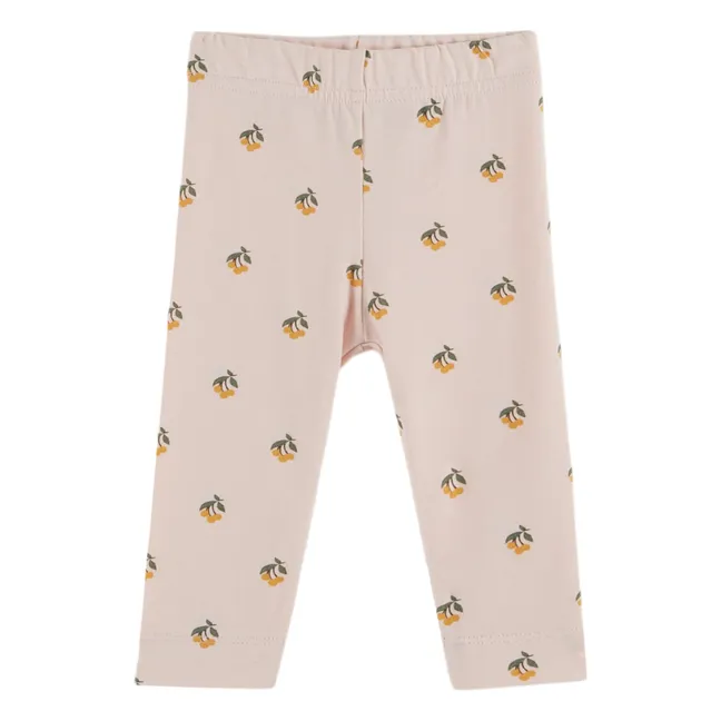 Legging Cerises | Rose pâle