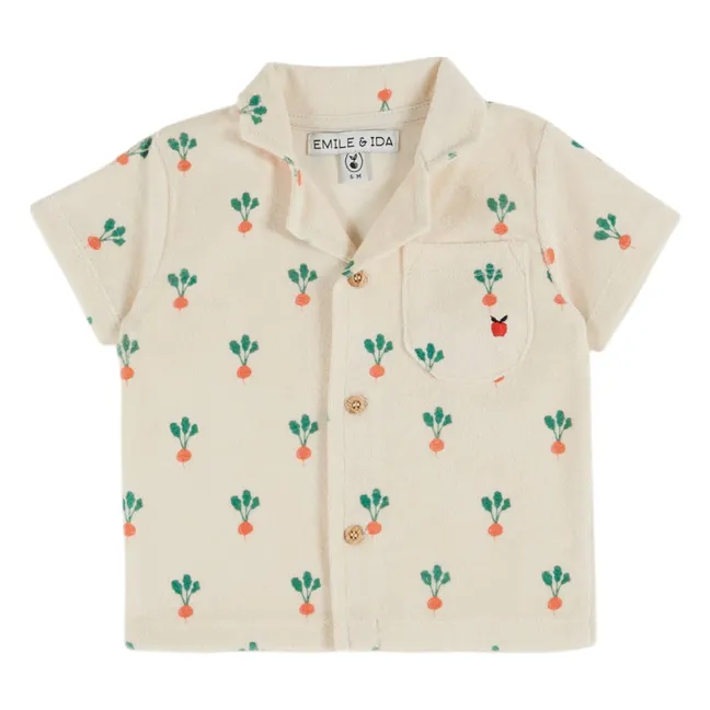 Chemise Radis Eponge Coton Bio | Crème