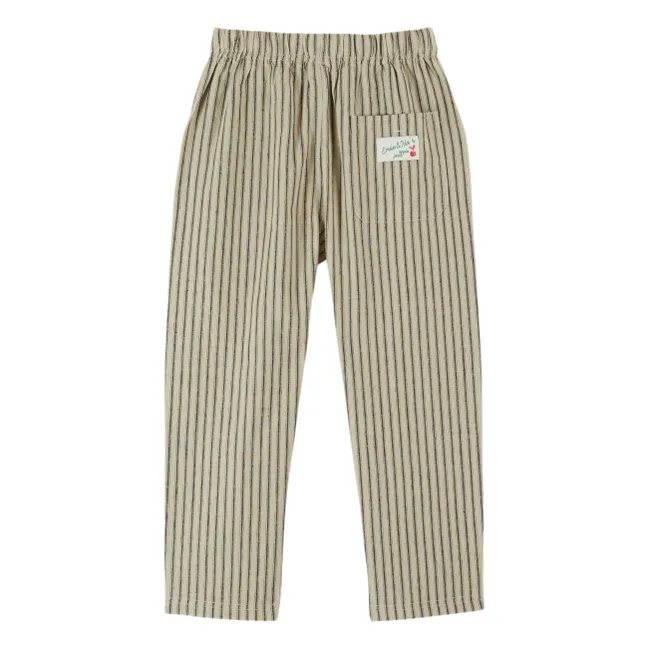 Striped Pants | Natural