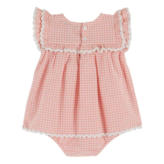 Vestido de algodón orgánico | Rosa