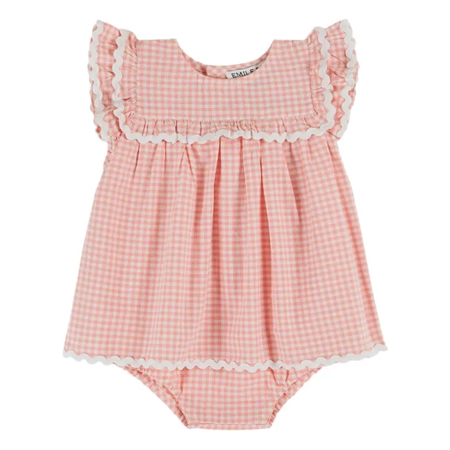 Vestido de algodón orgánico | Rosa