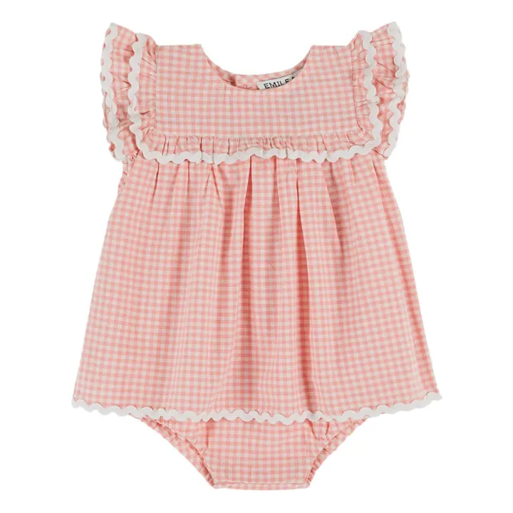 Vestido de algodón orgánico | Rosa- Imagen del producto n°0