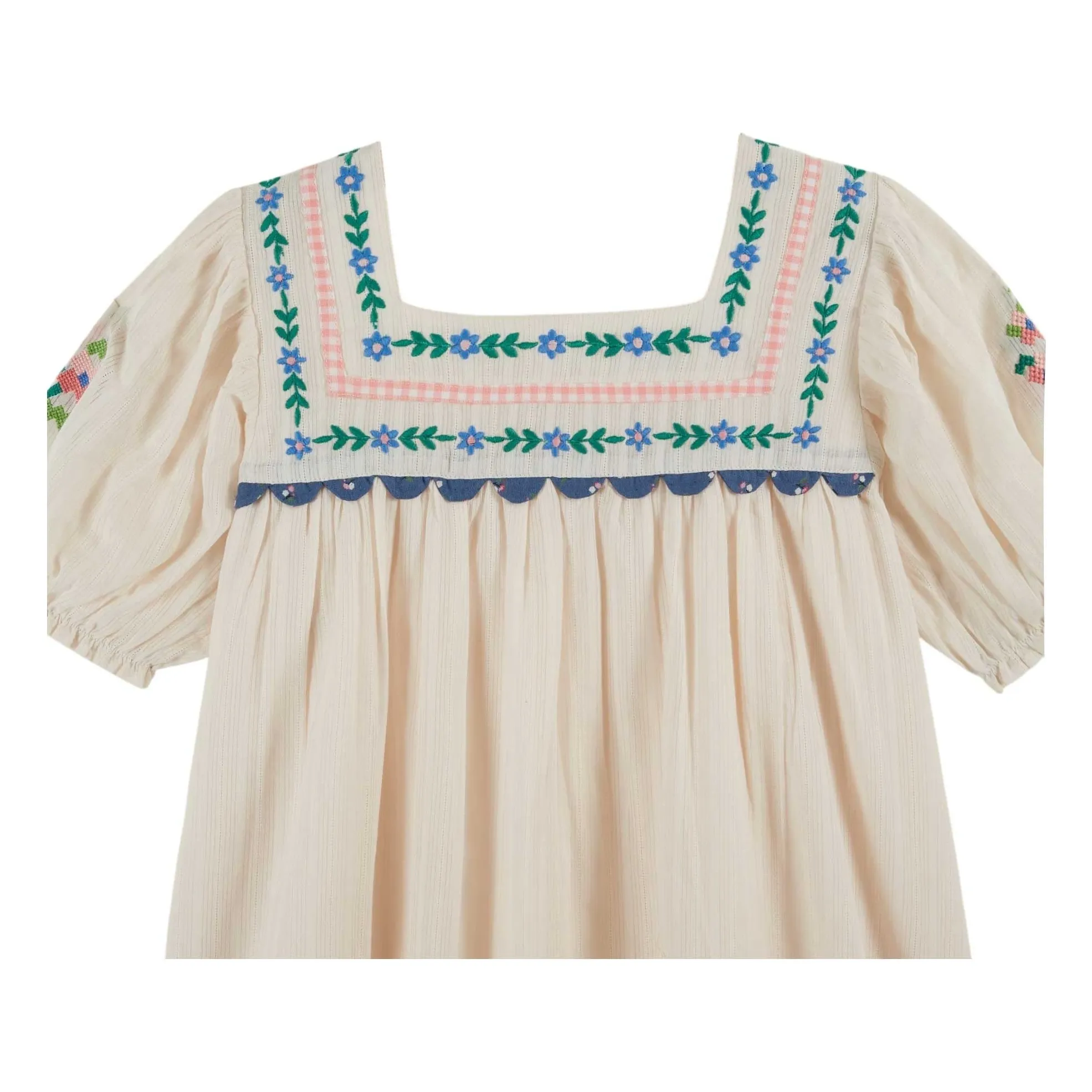 Robe Volants Brodée | Crème- Image produit n°3