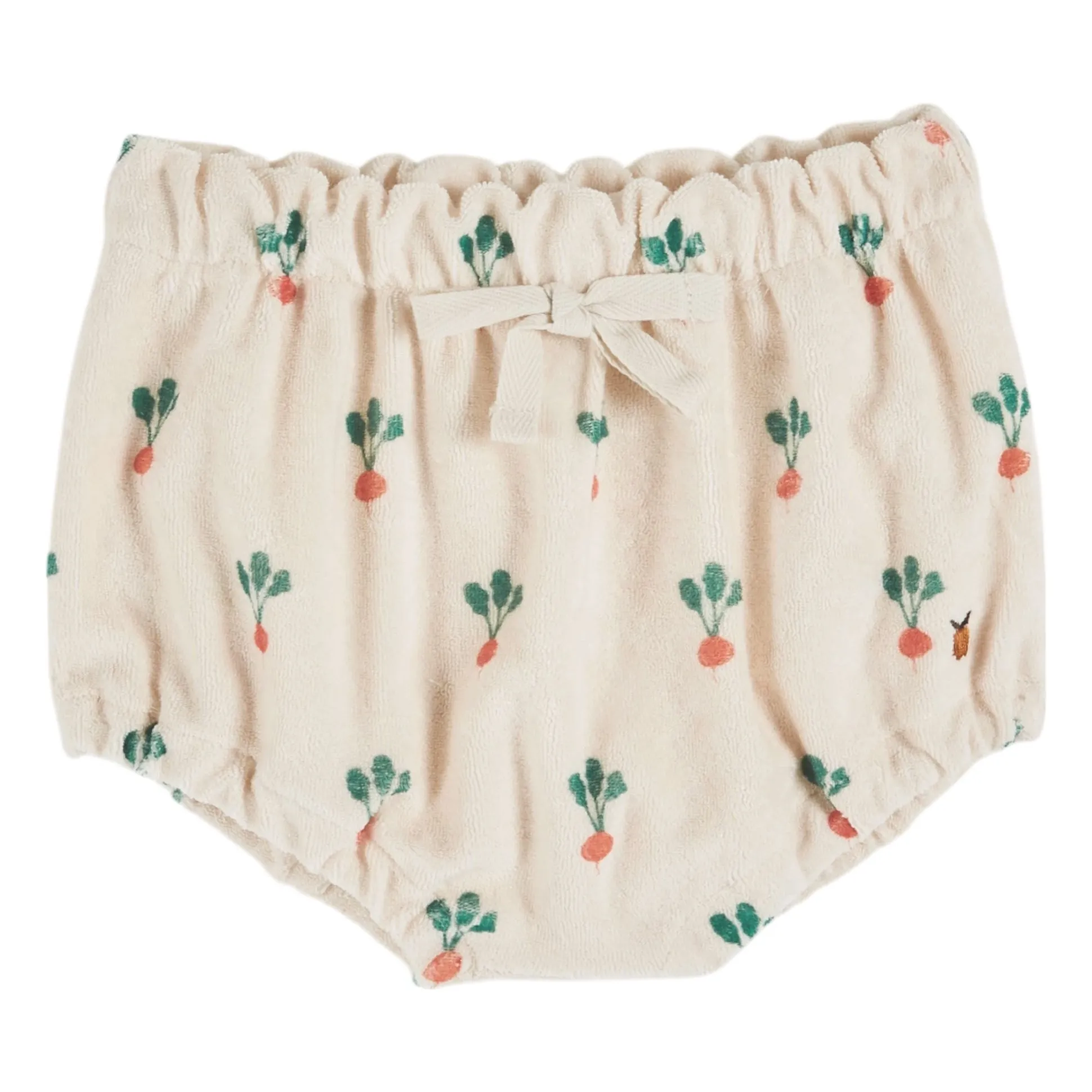 Emile Et Ida Cream Organic Cotton Radish Sponge Bloomer