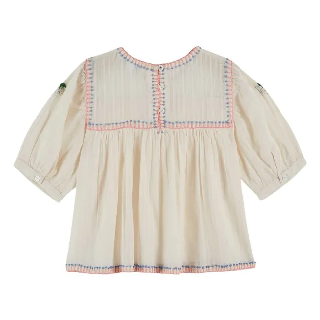Blusa bordada | Crema