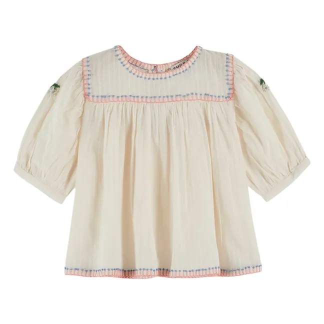 Blusa bordada | Crema