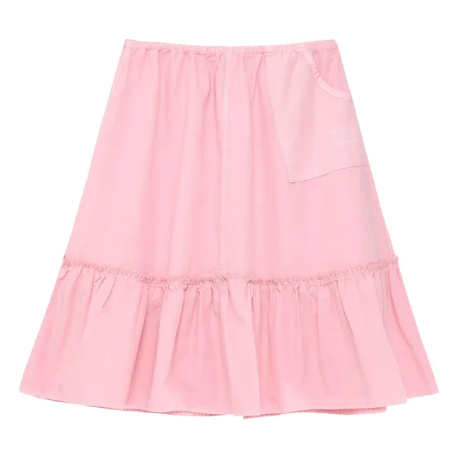 Jupe N°6 Coton Bio | Rose