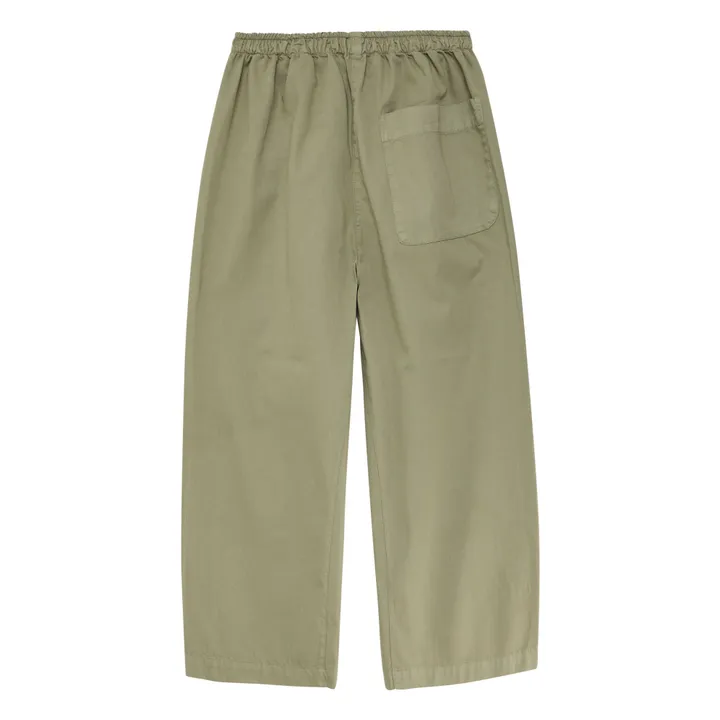 N°15 Pantalones slim-fit de algodón orgánico | Khaki- Imagen del producto n°4