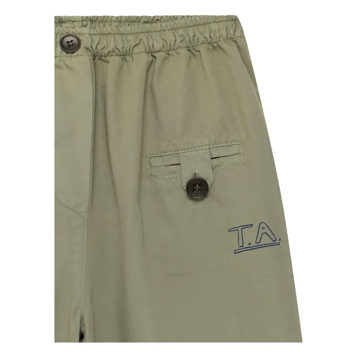 N°15 Pantalones slim-fit de algodón orgánico | Khaki- Imagen del producto n°3