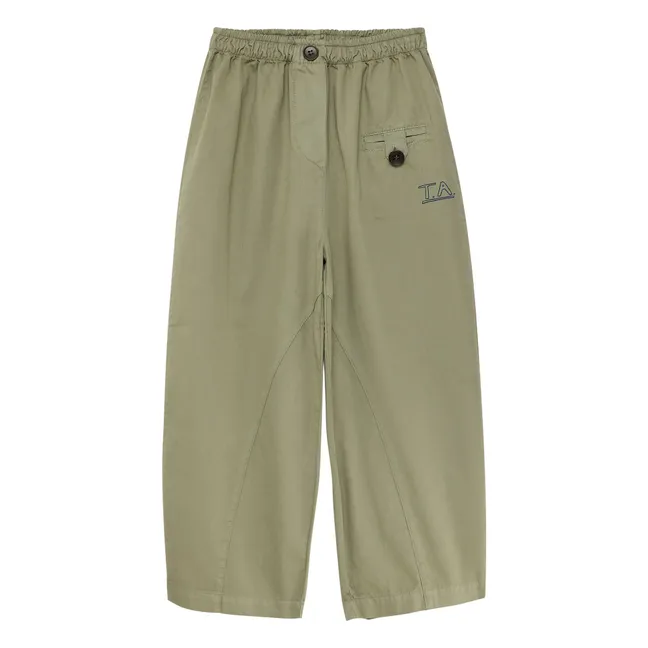Pantalon Ample N°15 Coton Bio | Khaki