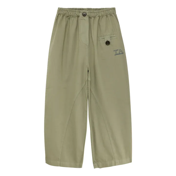 N°15 Pantalones slim-fit de algodón orgánico | Khaki- Imagen del producto n°0