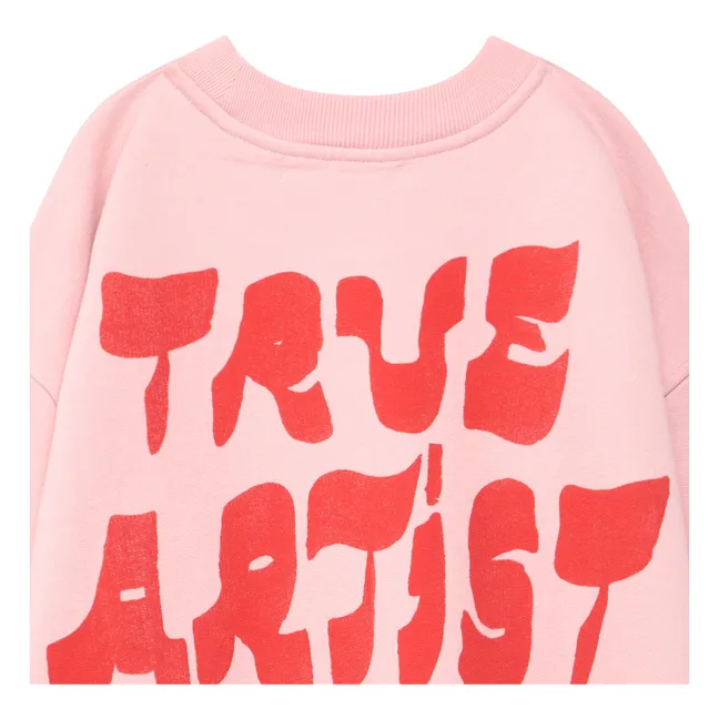 Sweatshirt Nr. 11 True Artist Bio-Baumwolle | Blassrosa