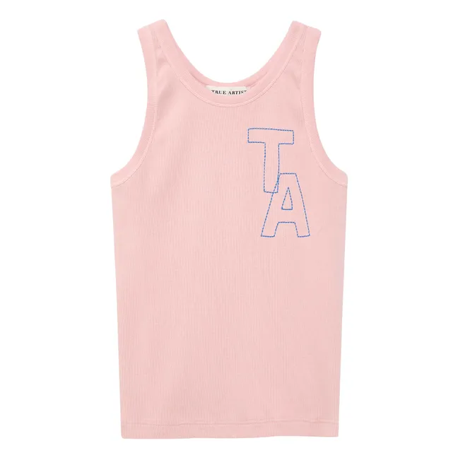 Camiseta de tirantes acanalada N°20 | Rosa Pálido