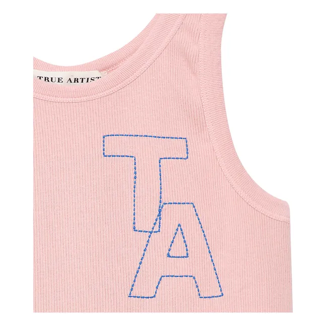 Camiseta de tirantes acanalada N°20 | Rosa Pálido