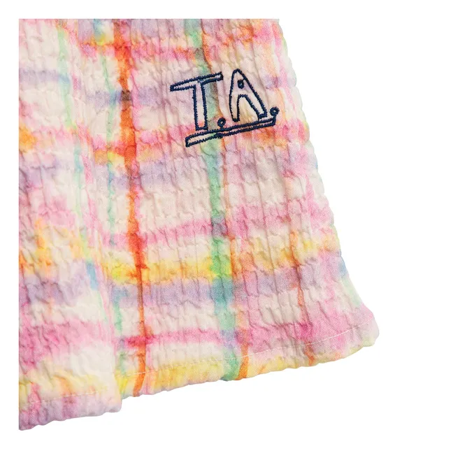 Vestido de cuadros con textura | Violeta