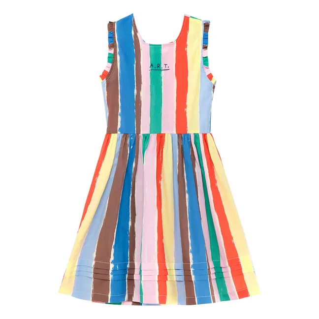 Vestido de rayas | Azul