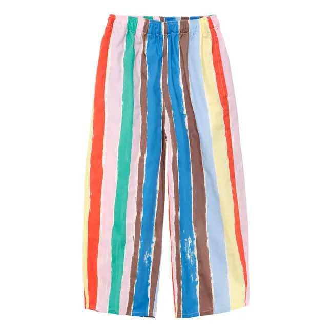 Pantalon Rayé | Bleu