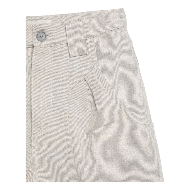 Short N°13 Coton Recyclé | Gris chiné