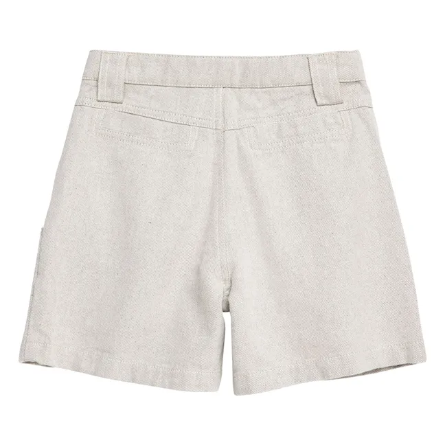 Short N°13 Coton Recyclé | Gris chiné