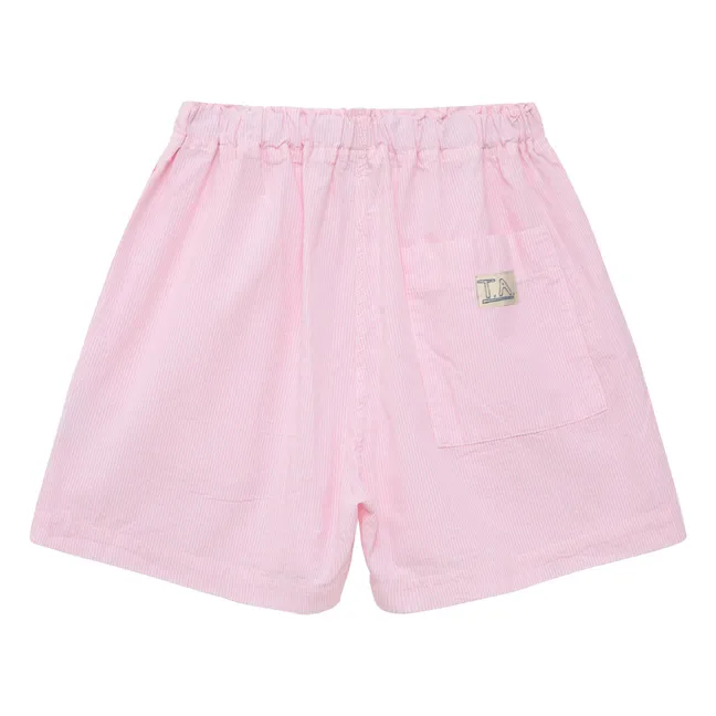 Short N°11 Rayé | Rose pâle