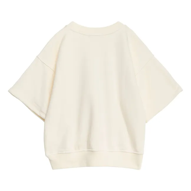 Sweat Manches Courtes N°13 Coton Bio | Crème