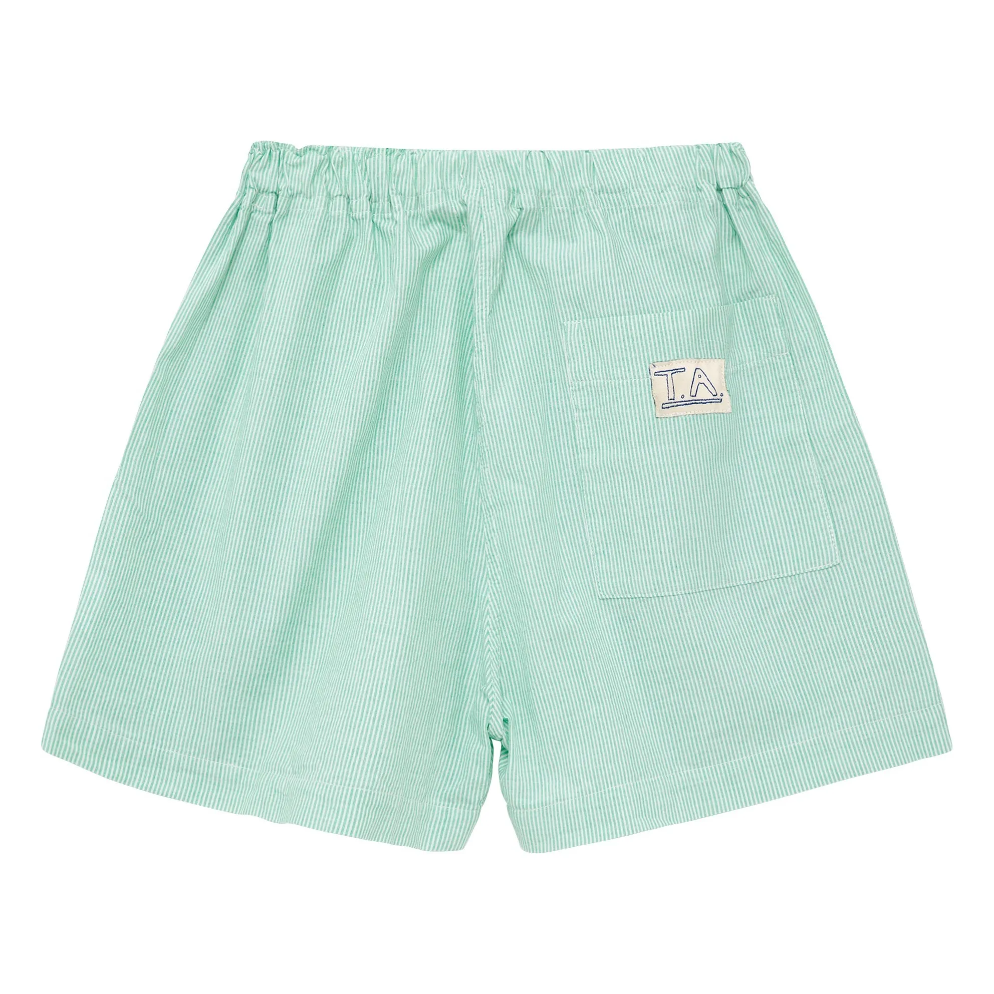 Short N°11 Rayé | Vert- Image produit n°3