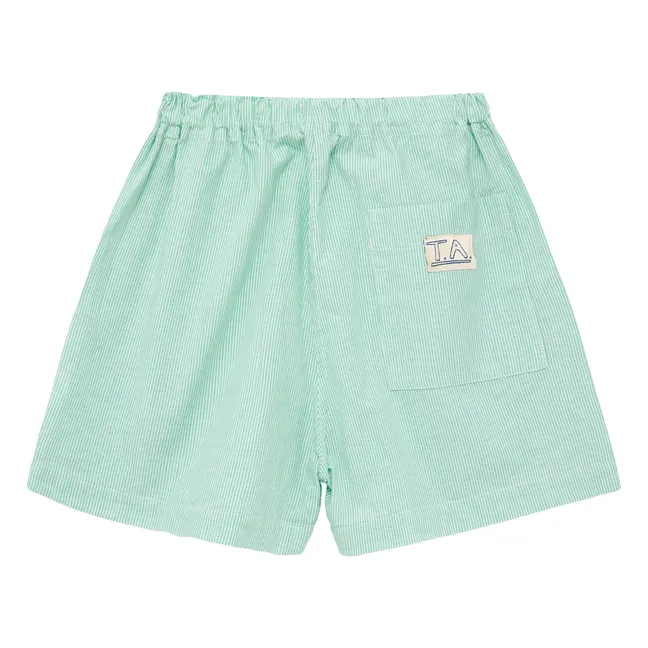 Short N°11 Rayé | Vert