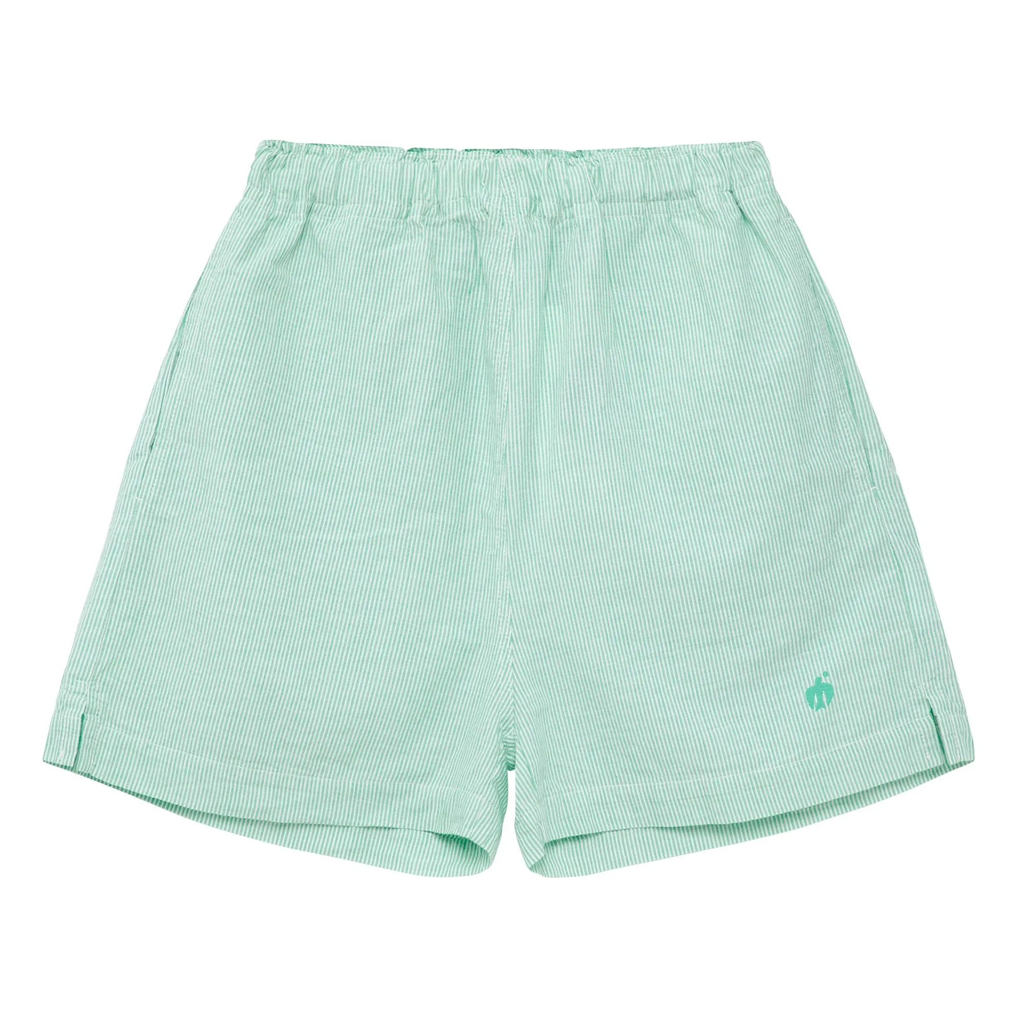 Short N°11 Rayé | Vert- Image produit n°0