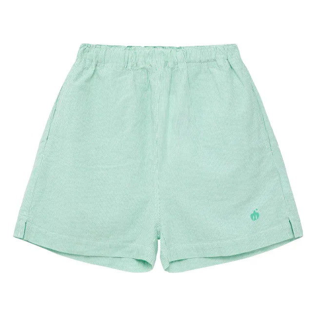 Short N°11 Rayé | Vert