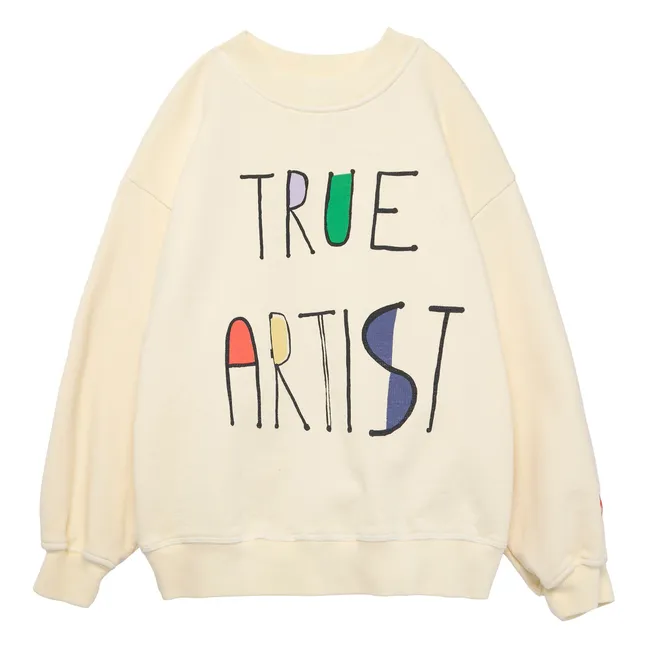 Sweatshirt Nr. 11 Bio-Baumwolle | Blasses Gelb