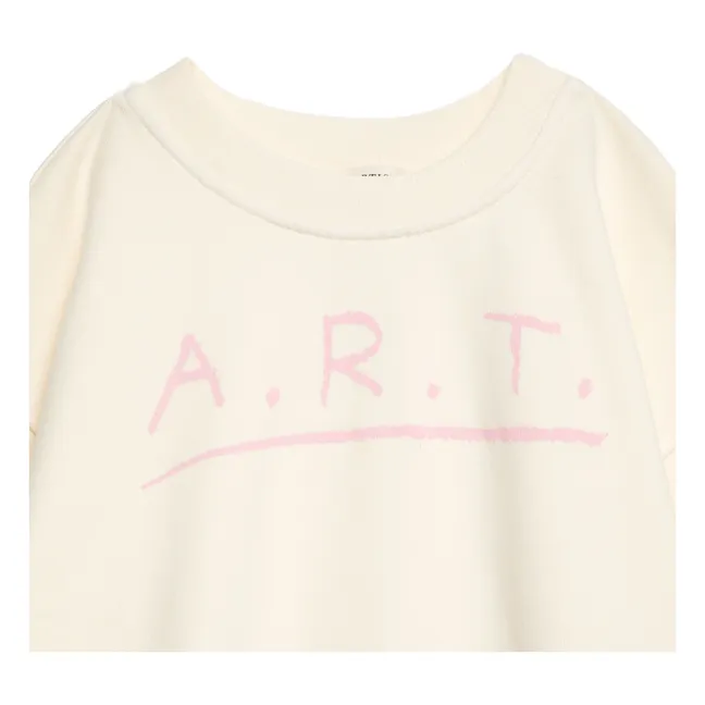 Sweat Manches Courtes N°13 Coton Bio | Crème