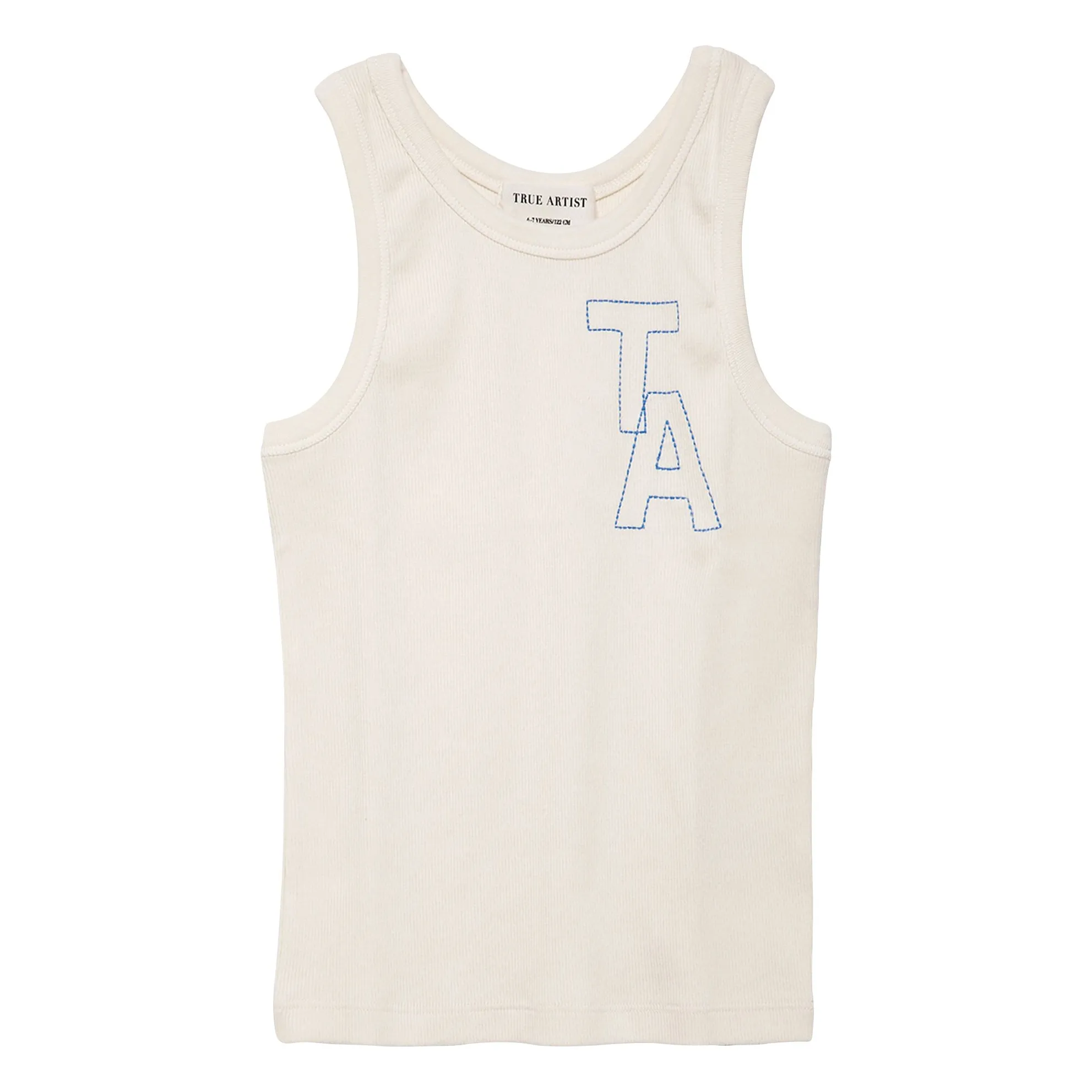 True Artist Ivory Ribbed Tank Top N°20