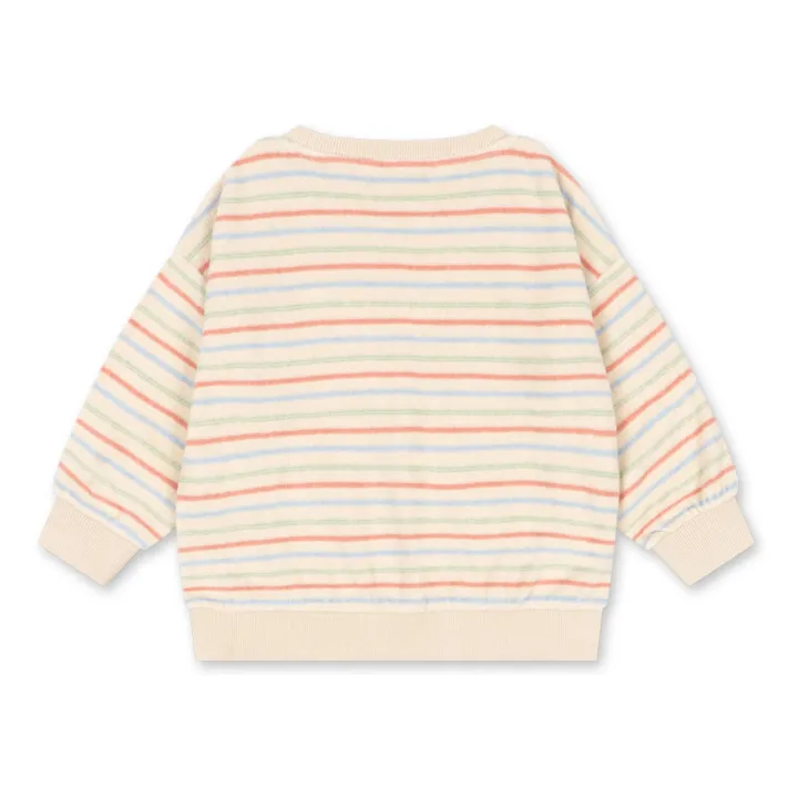 Sudadera de canalé de rayas Itty Algodón orgánico | Crudo- Imagen del producto n°3