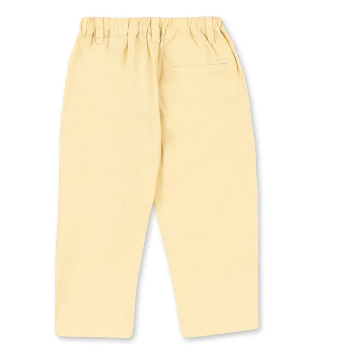 Pantalones chinos de algodón ecológico | Amarillo- Imagen del producto n°3