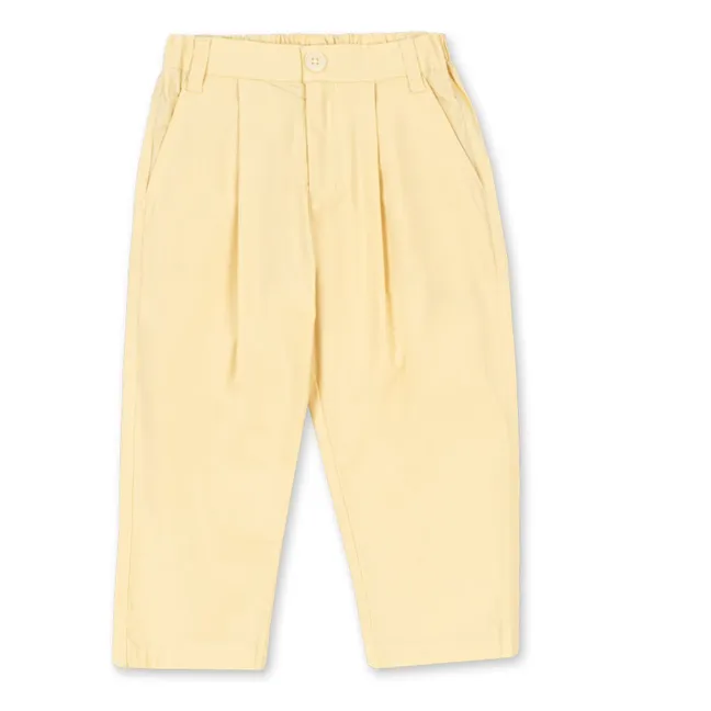 Organic Cotton Chino Pants | Yellow