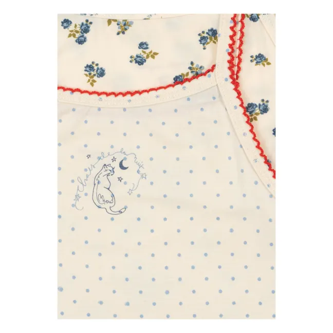 Lot de 2 Débardeurs Mimmi Pois Modal | Ecru