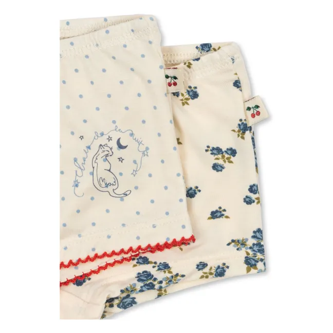 Lot de 2 Hipsters Mimmi Pois Modal | Ecru