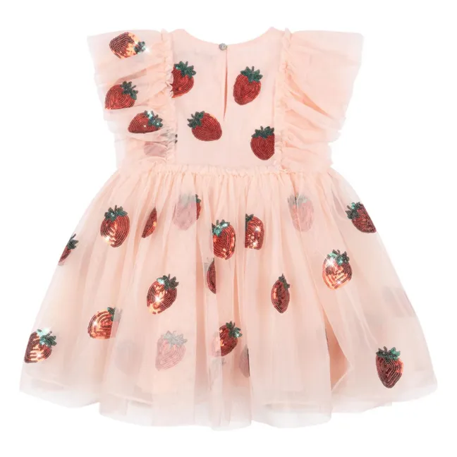 Robe Yvonne Fraises Tulle | Rose