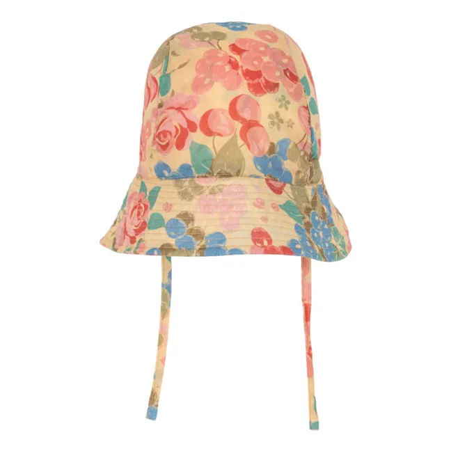 Pacey Floral Organic Cotton Hat | Beige