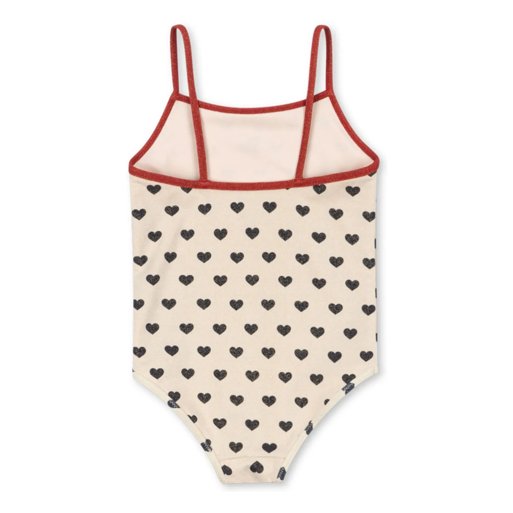 Maillot de Bain Pailleté Manon Cœurs | Ecru- Image produit n°2