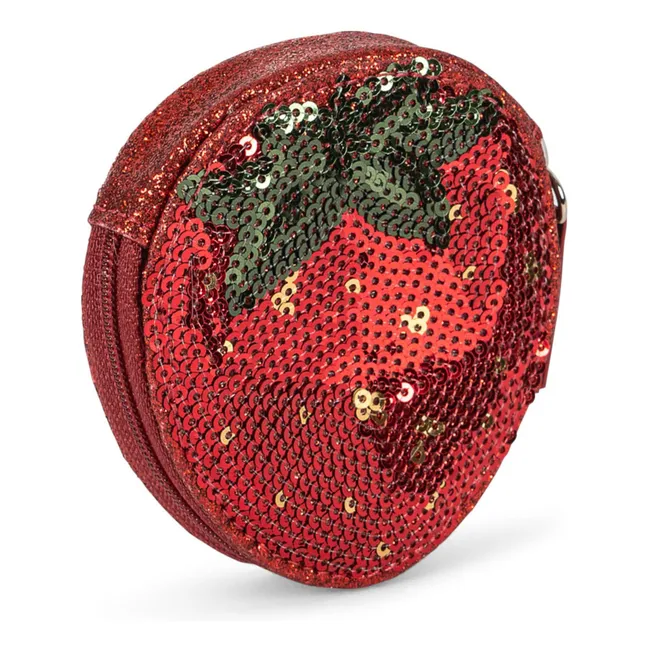 Sac Sequins Fraise | Rouge
