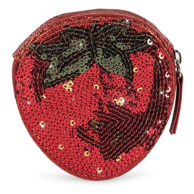 Sac Sequins Fraise | Rouge