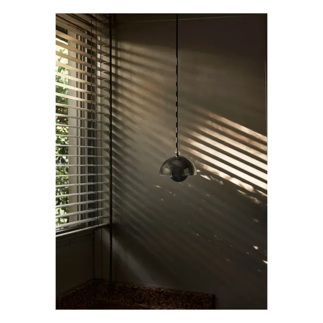 Hängeleuchte Flowerpot VP1, Verner Panton | Chromblitzend