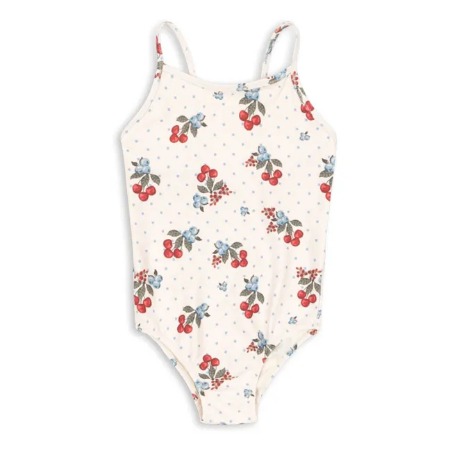 Maillot de Bain Frago Cerises Fibres Recyclées | Ecru