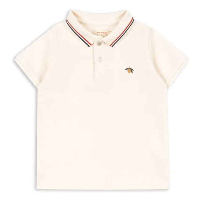 Florian organic cotton polo shirt | White