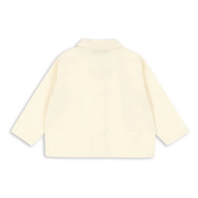 Camisa de algodón orgánico Evia Cerises | Crema