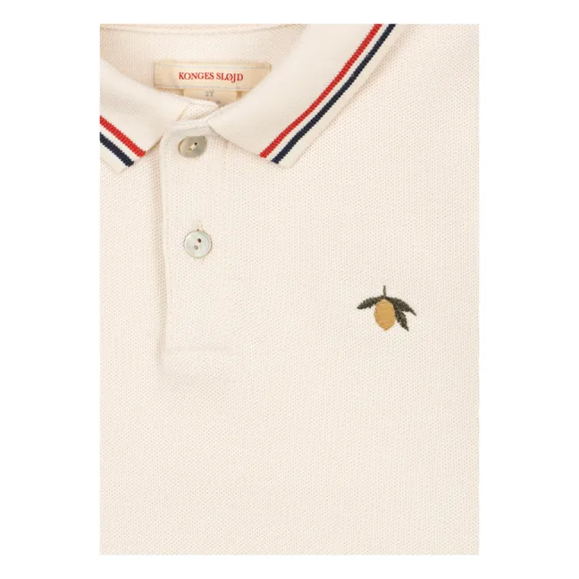 Florian organic cotton polo shirt | White