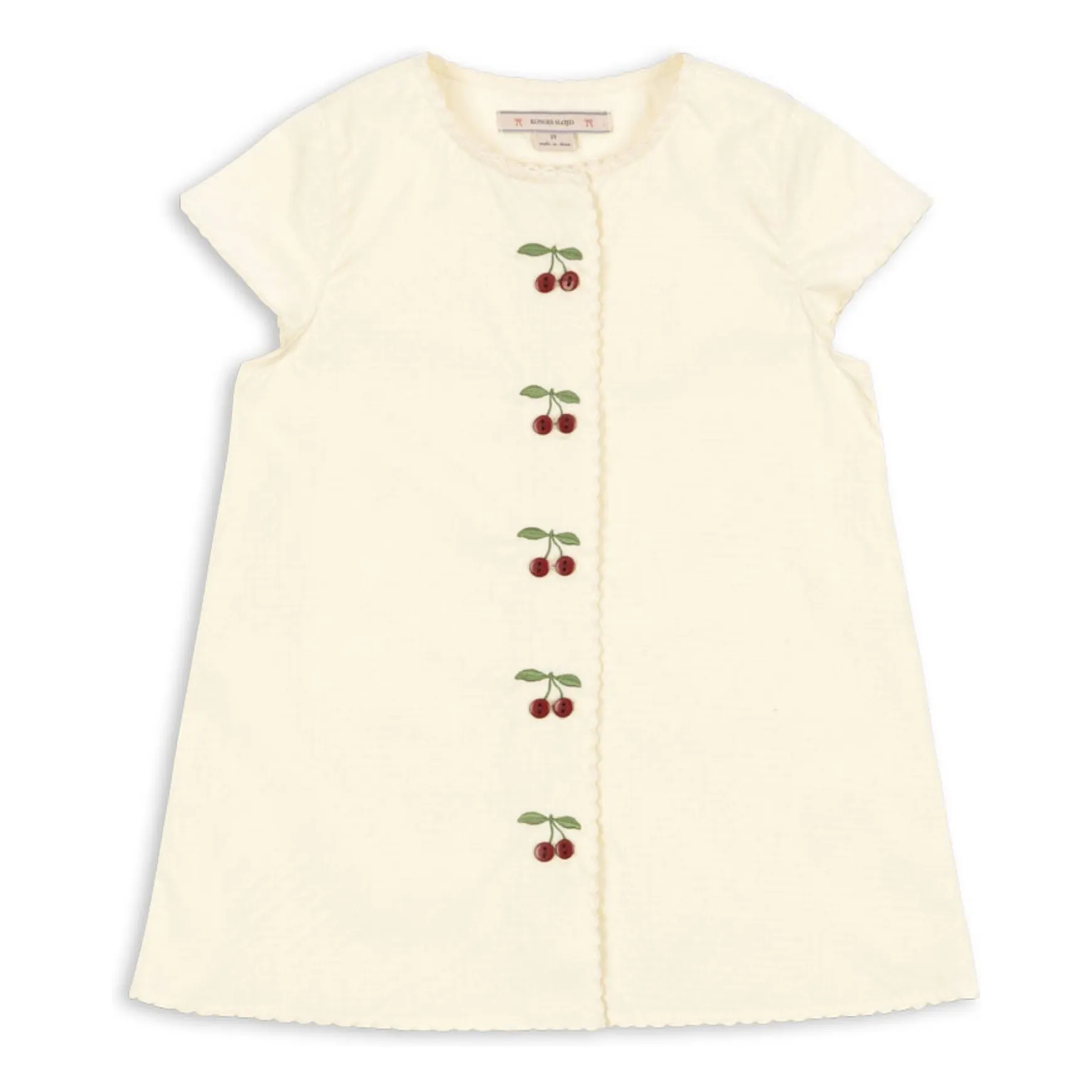 Konges Sløjd Cream Evia Cerises Organic Cotton Dress