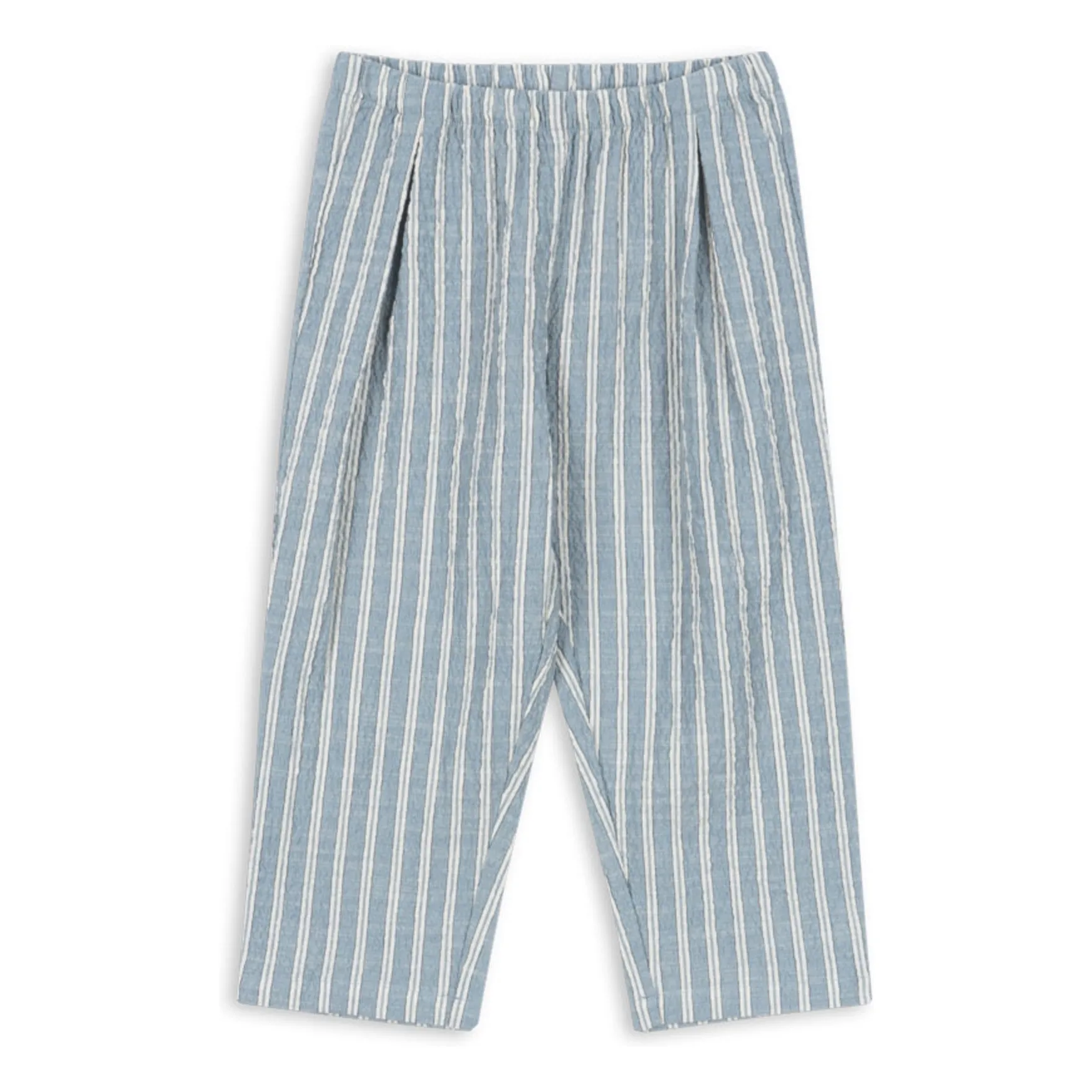 Konges Sløjd Blue Elliot Striped Organic Cotton Trousers